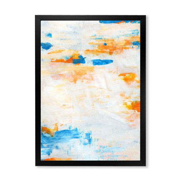 Wrought Studio Teal And Orange Abstract Art Teal And Orange Abstract